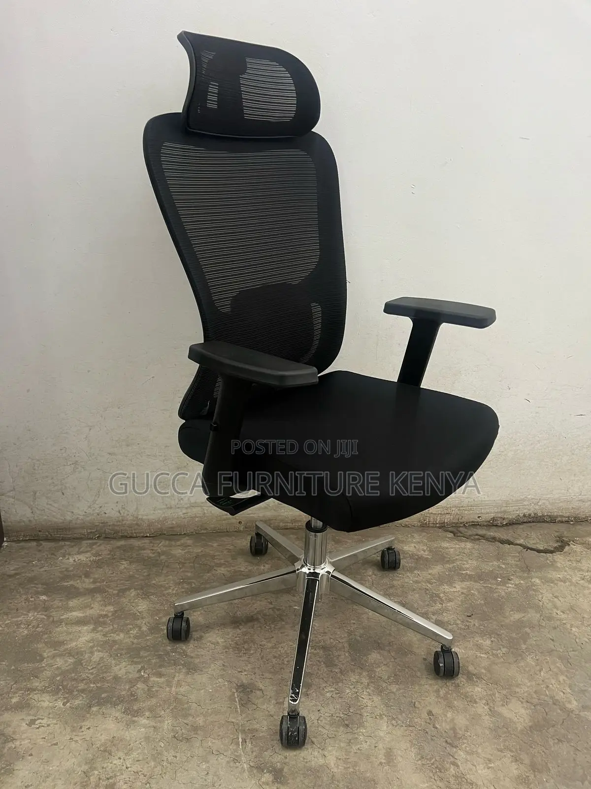 Office Chairs: Office Orthopedic Tall Mesh Back in Black