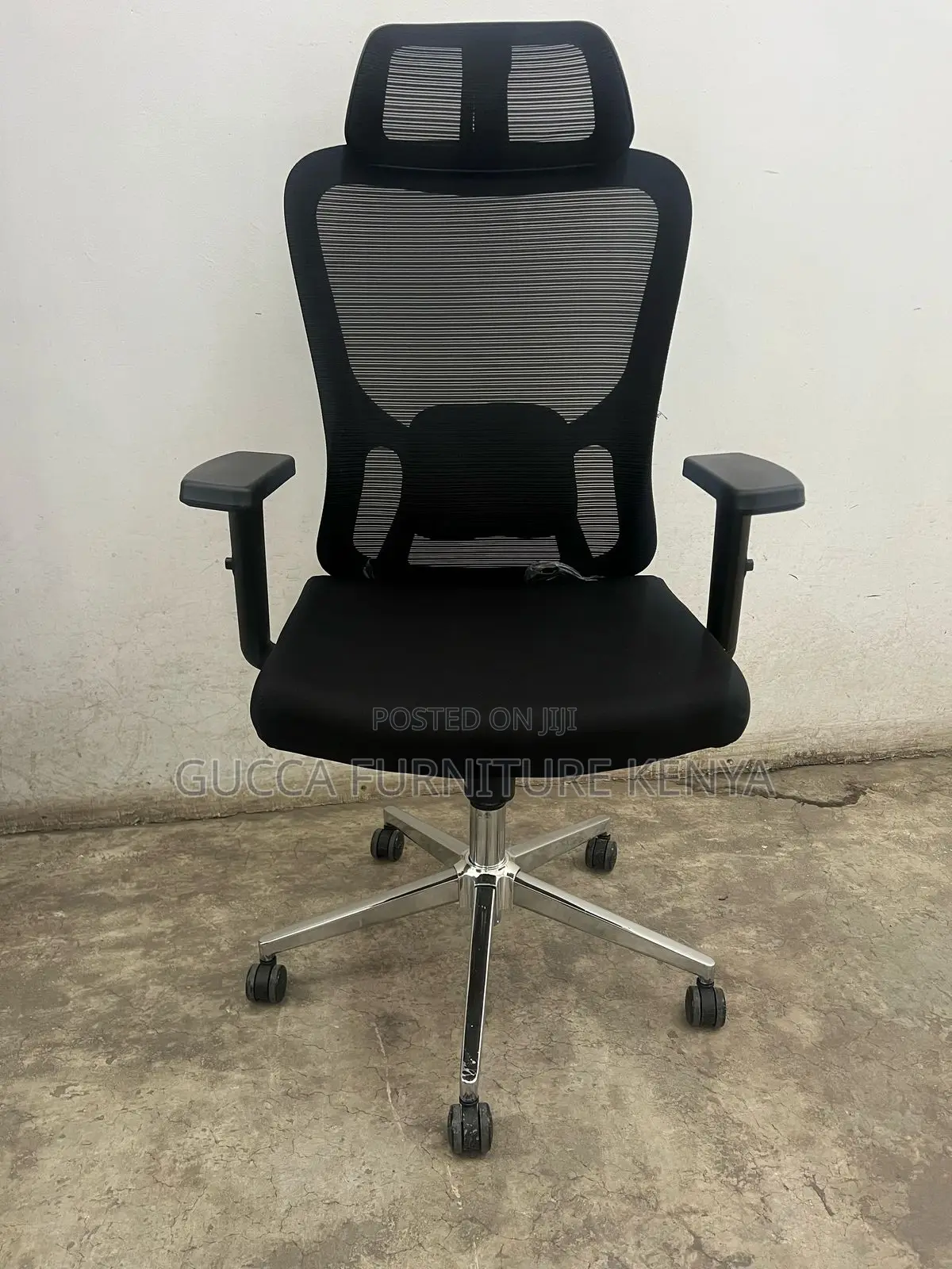 Office Chairs: Office Orthopedic Tall Mesh Back in Black