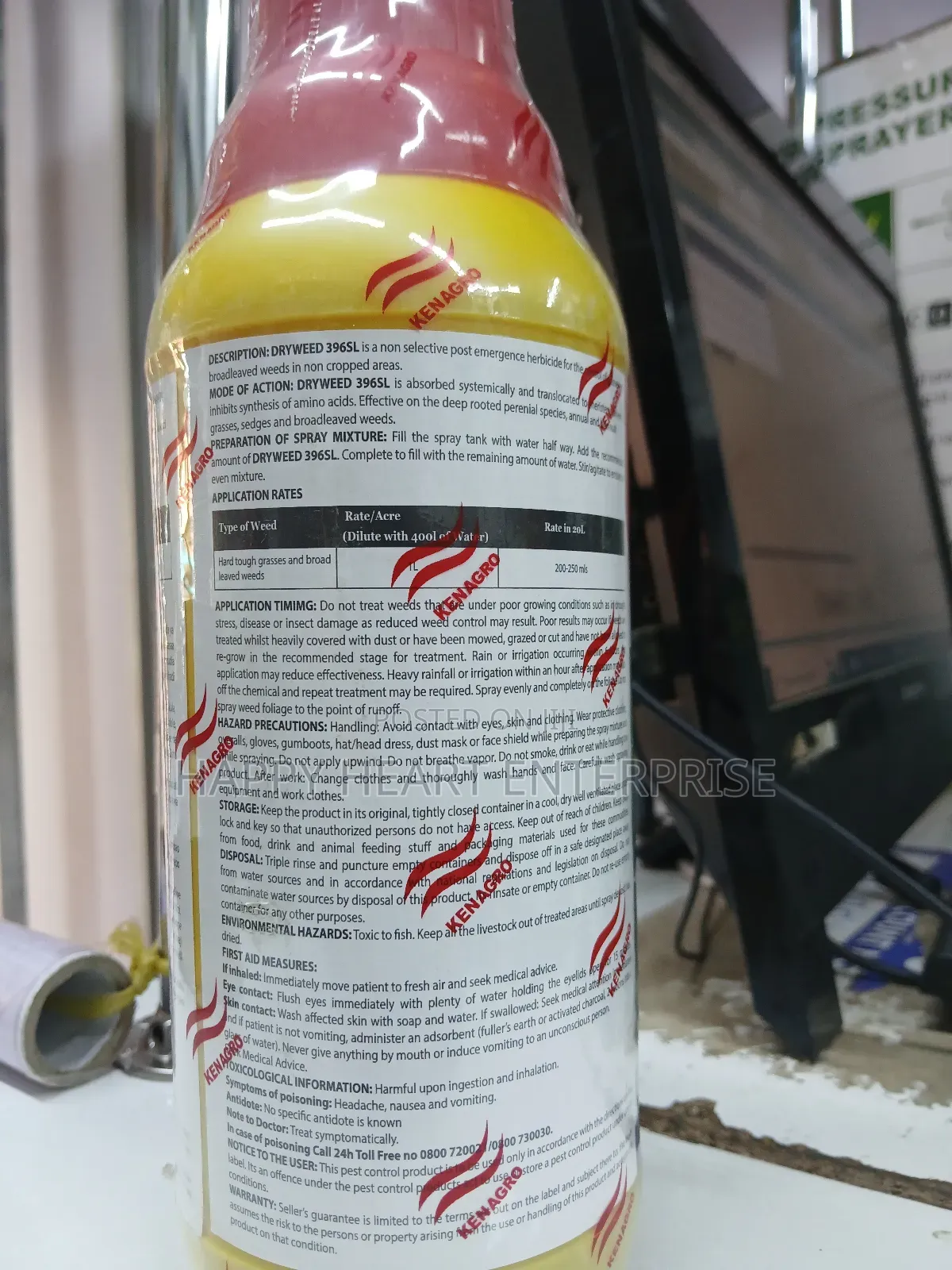 Dryweed 396sl Herbicide 1litre