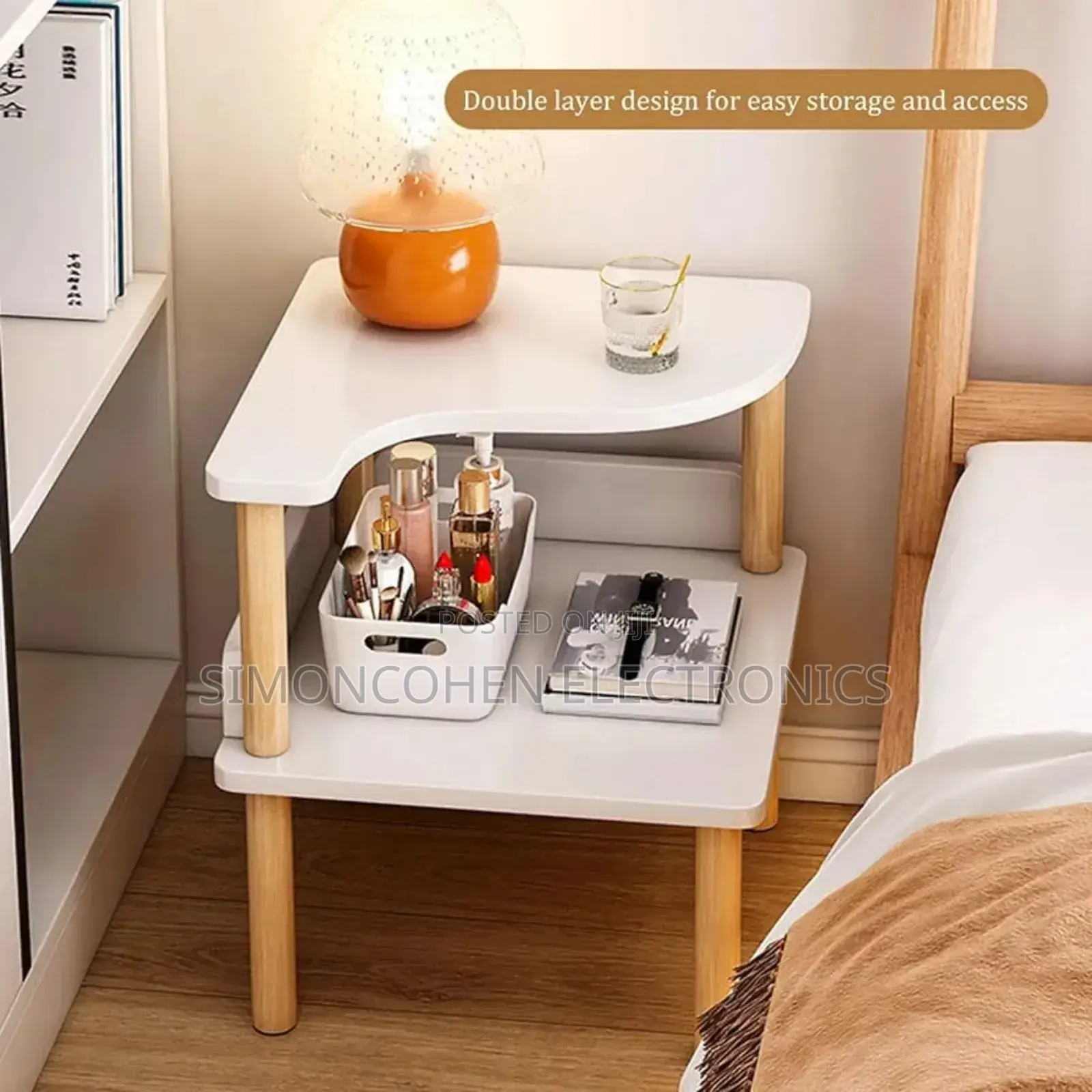 Multifunctional Wooden Bedside Table/Bedstand