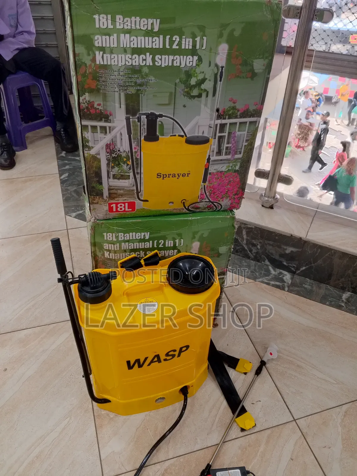 2in1 Rechargeable Knapsack Farm Sprayer , Inbuilt Battery