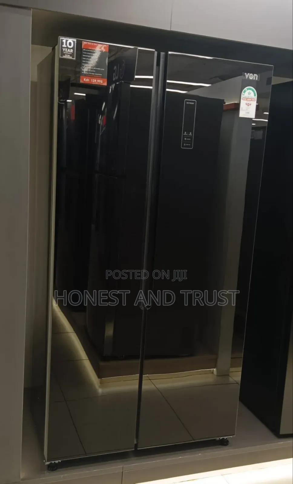 Von 429 Litres Side by Side Refrigerator