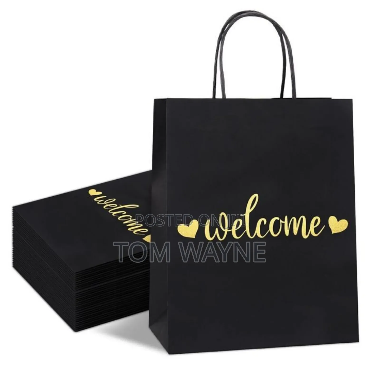Branded Luxury Gift Bags With Gold Foiling