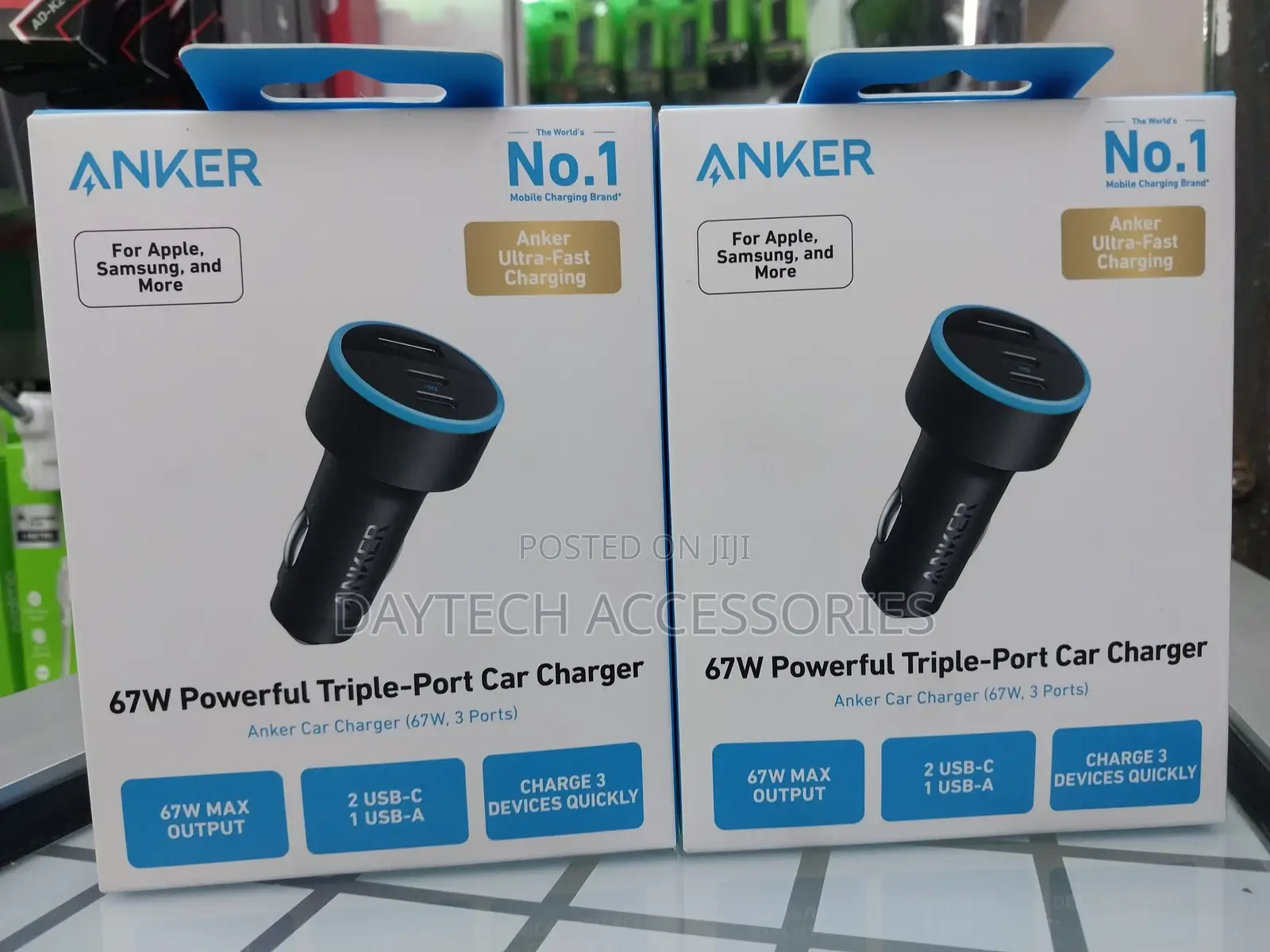 Anker Powerful Triple-Port Car Charger-67w