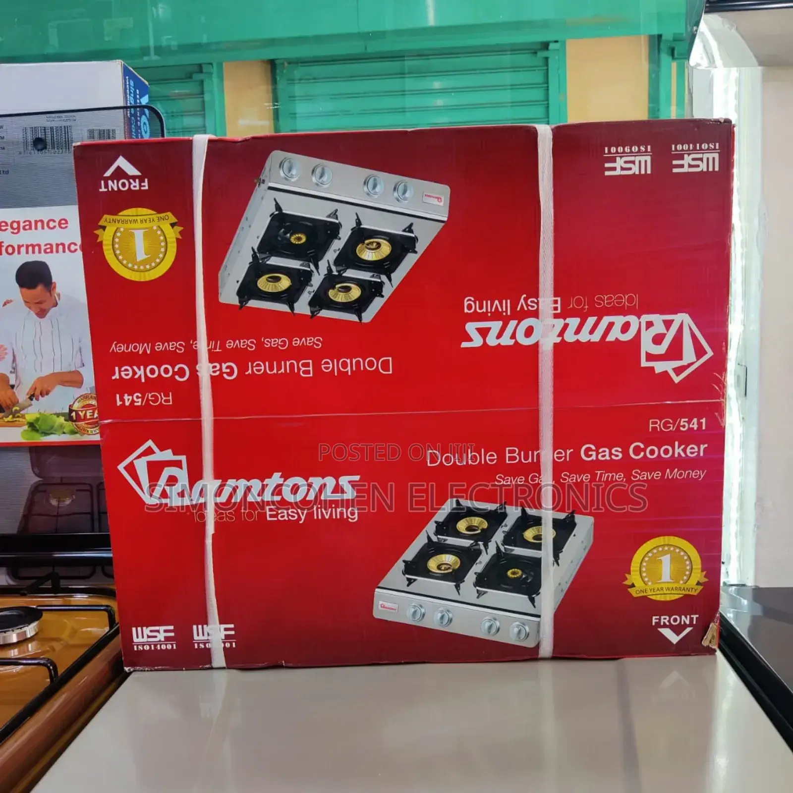 Ramtons Table Top 4 Burner Gas Cooker Rg541