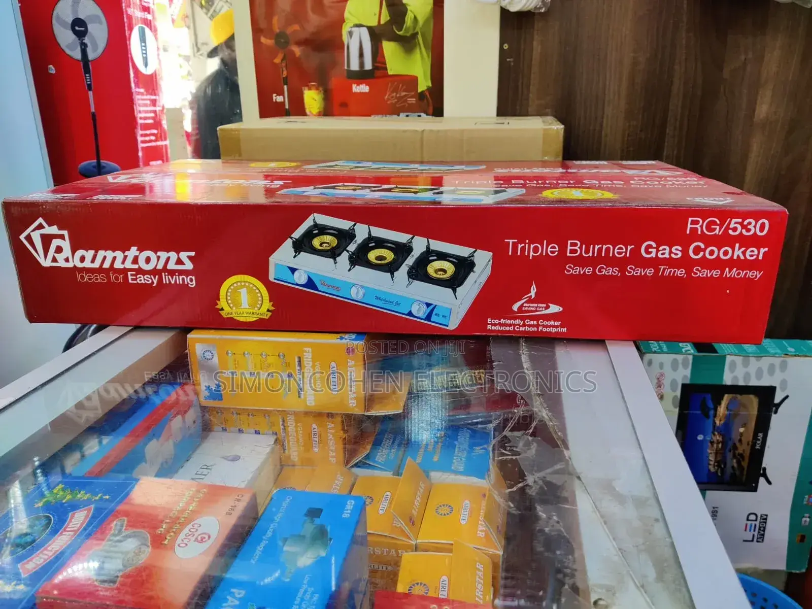 Ramtons 3 Burner Gas Cooker