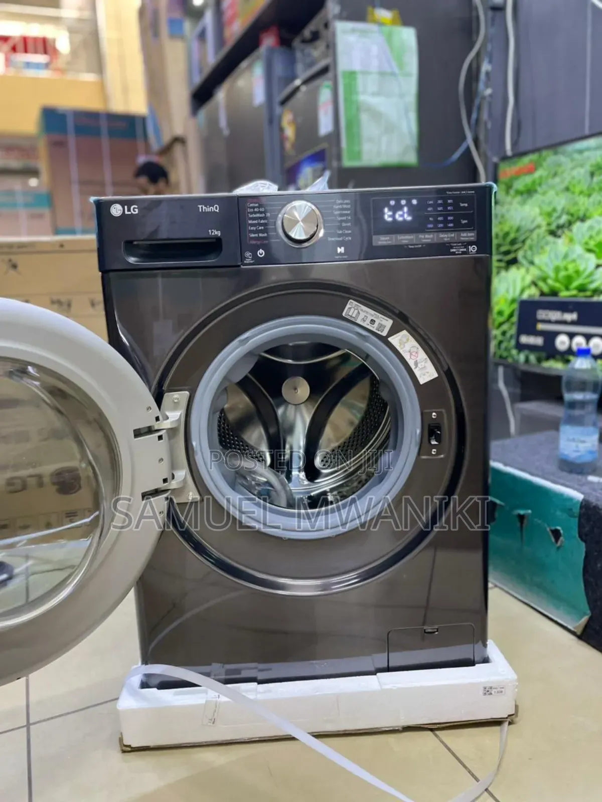 Lg 12kgs Front Load Washing Machine Ai Dd Steam Turbo Wash