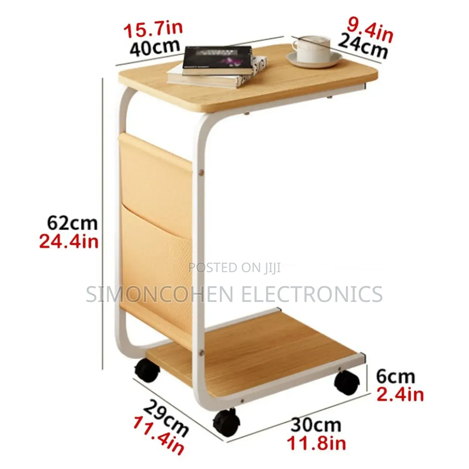 2 Layer Trolley Side Table