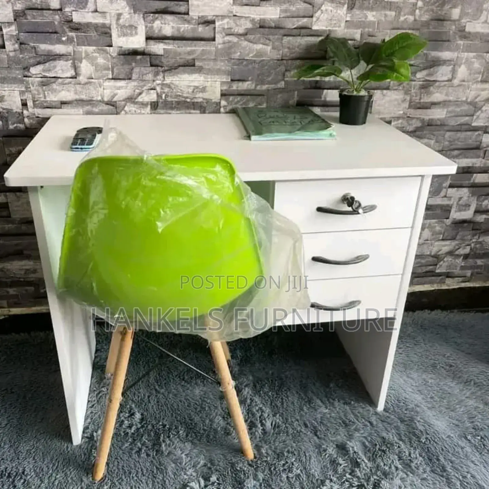 Chair and White Desk