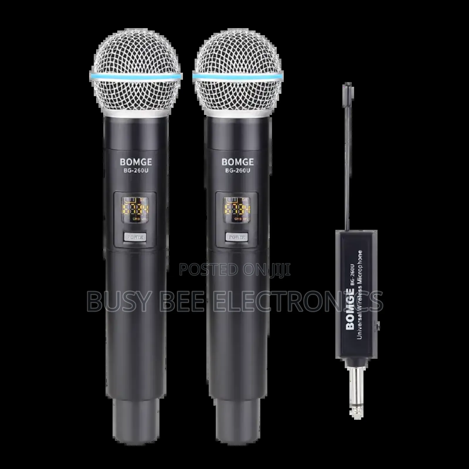 Bomge Uhf Dual Cordless Wireless Microphone