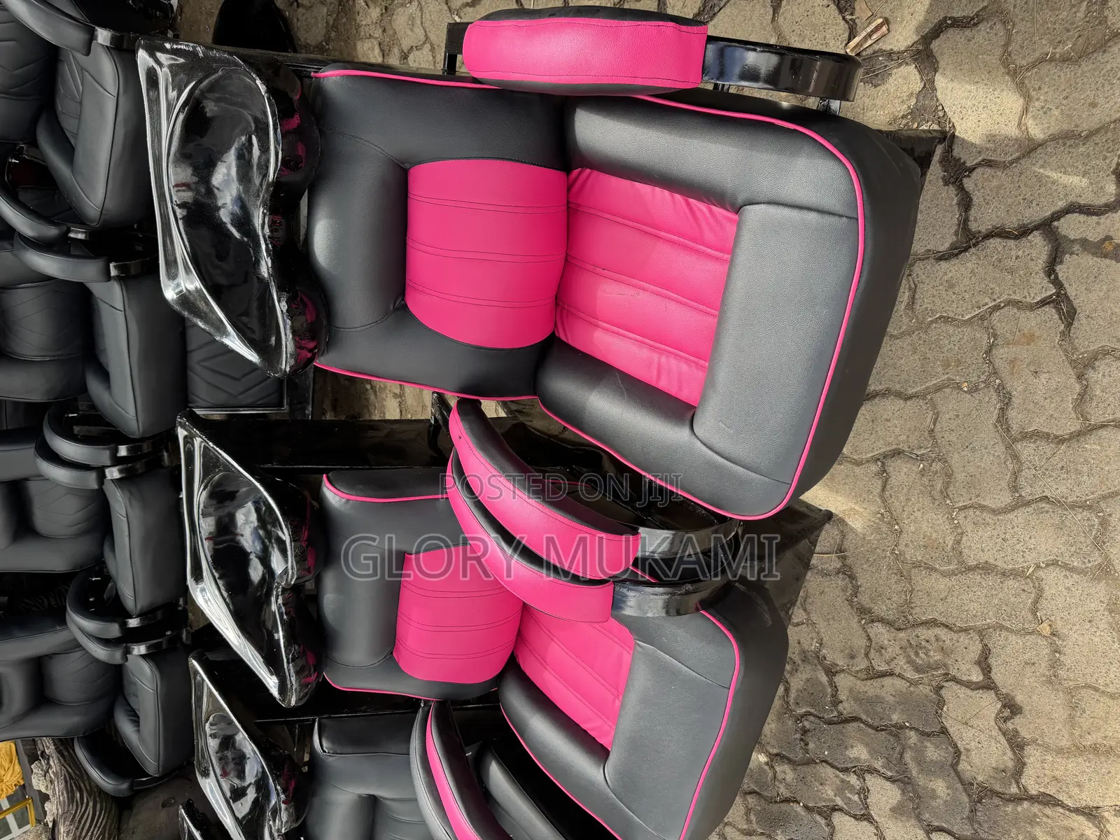 Pink Salon Sink Hair Wash Basin