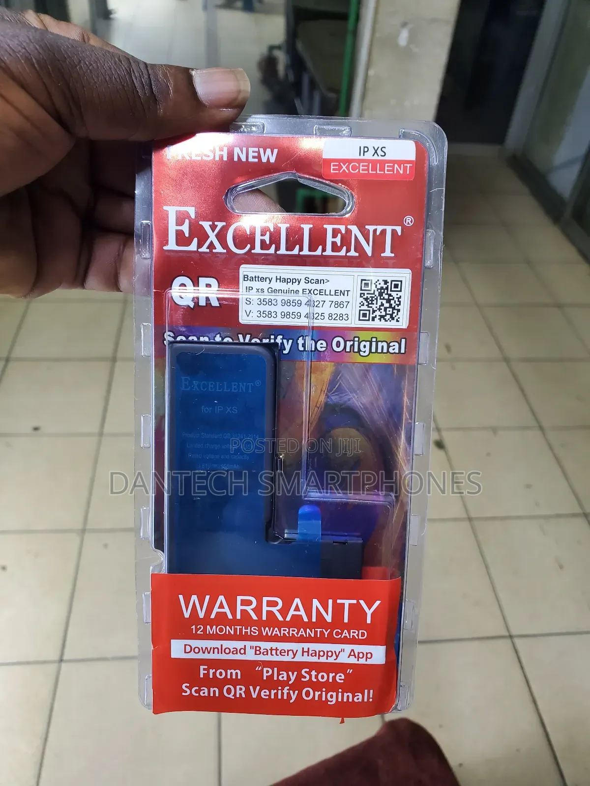 Excellent iPhone Xs Battery