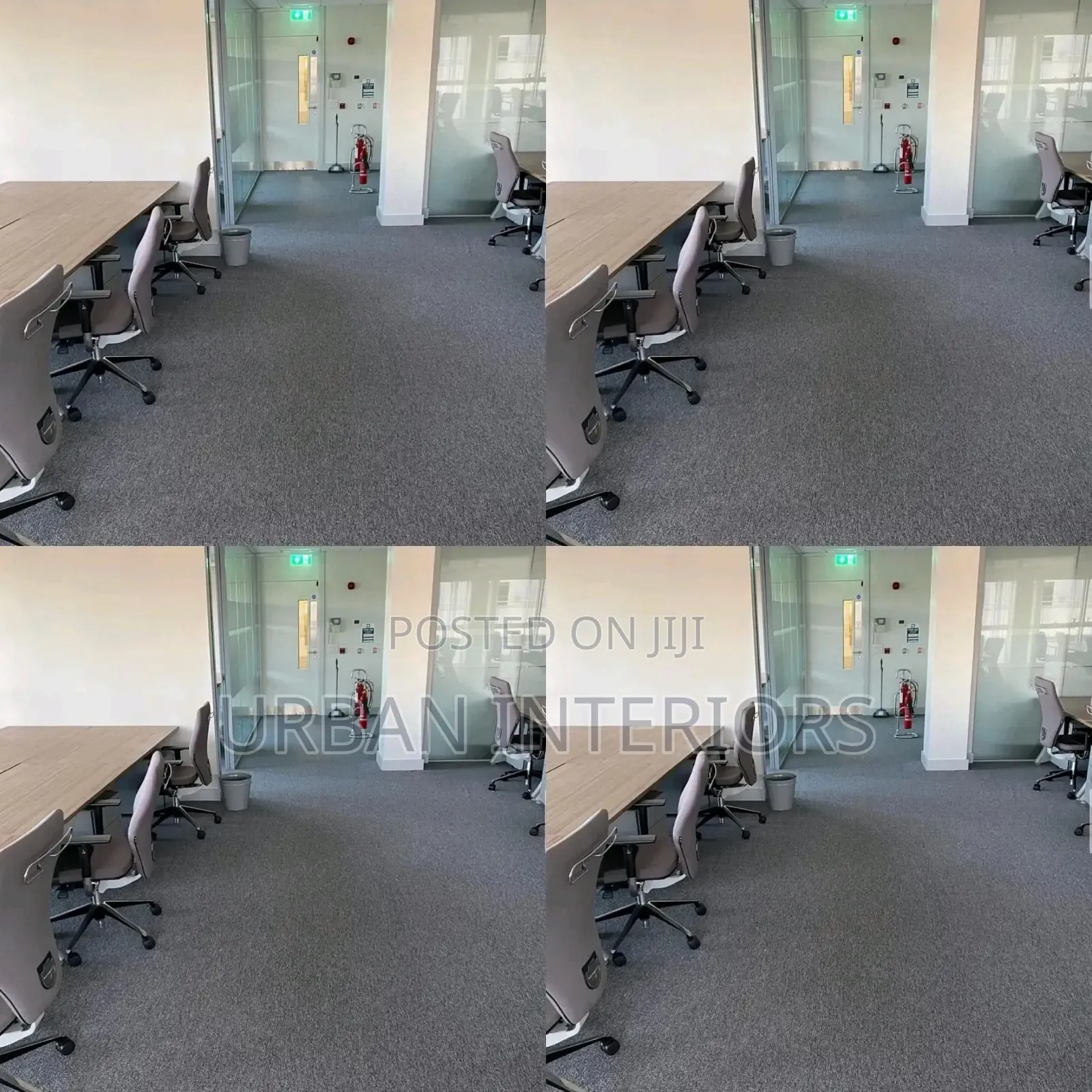 Wall to Wall Boardroom Carpets. Dark Grey Themed Carpets