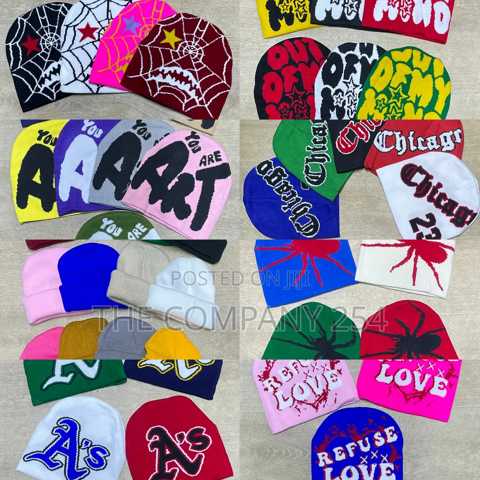 Knit Hat Beanies Skull Ghost Knitted Y2k Warm Beanie Hats