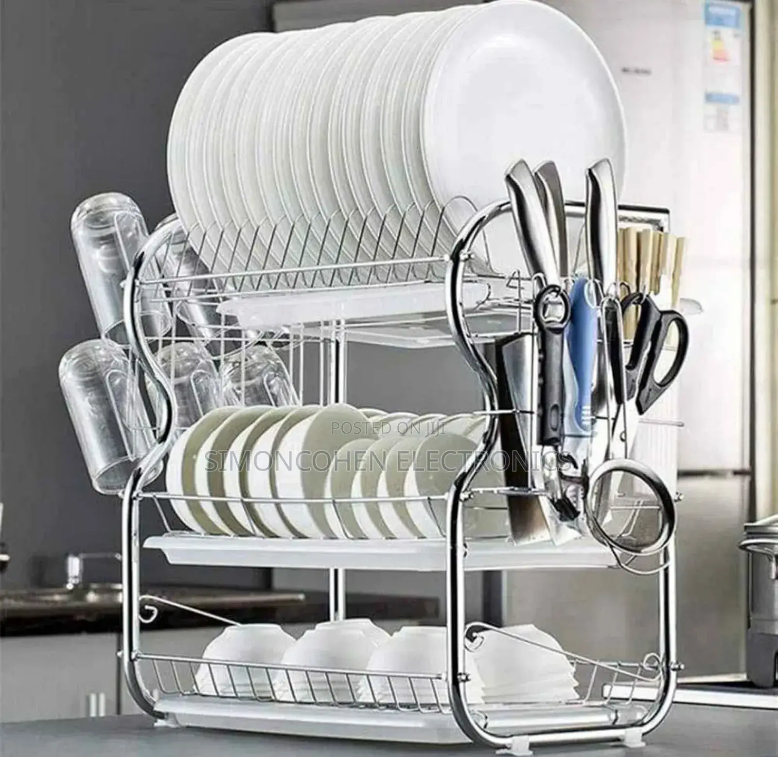 3 Layer Stainless Dish Drainer