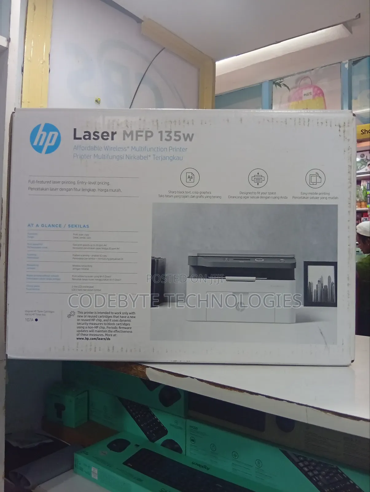 Hp Laser MFP 135w A4 Mono Multifunction Laser Printer