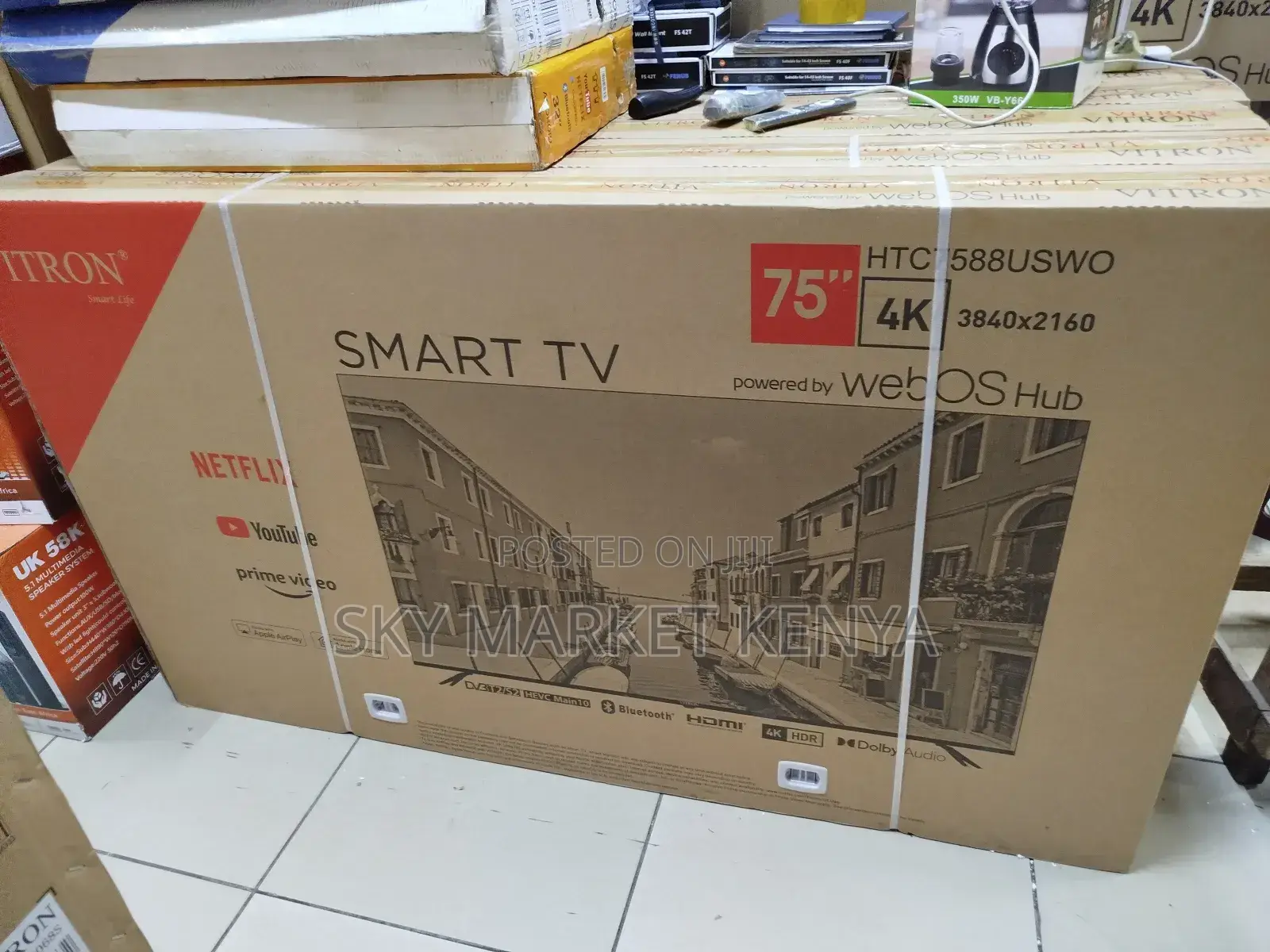 Vitron 75′′ Inch Smart HDR Webos Bluetooth, Dolby Audio