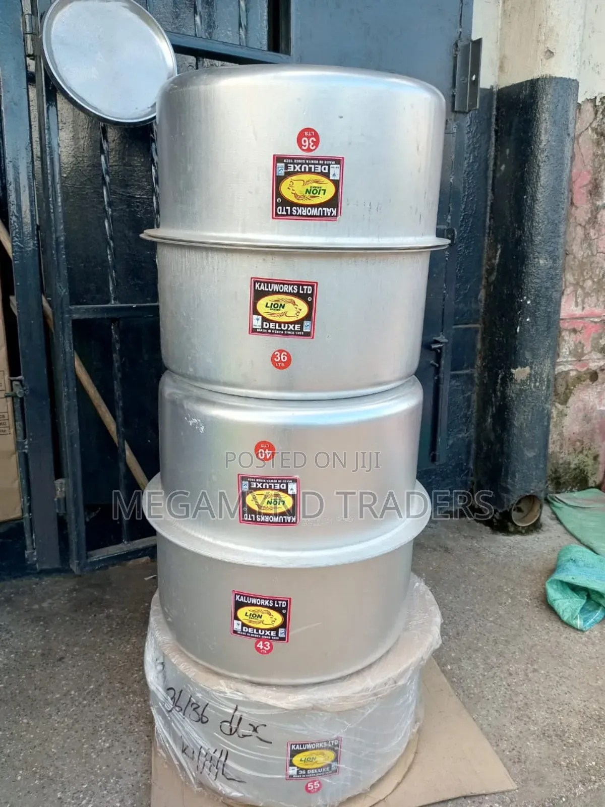 Kaluworks Sufuria 30ltr With Lid/Aluminium Sufuria