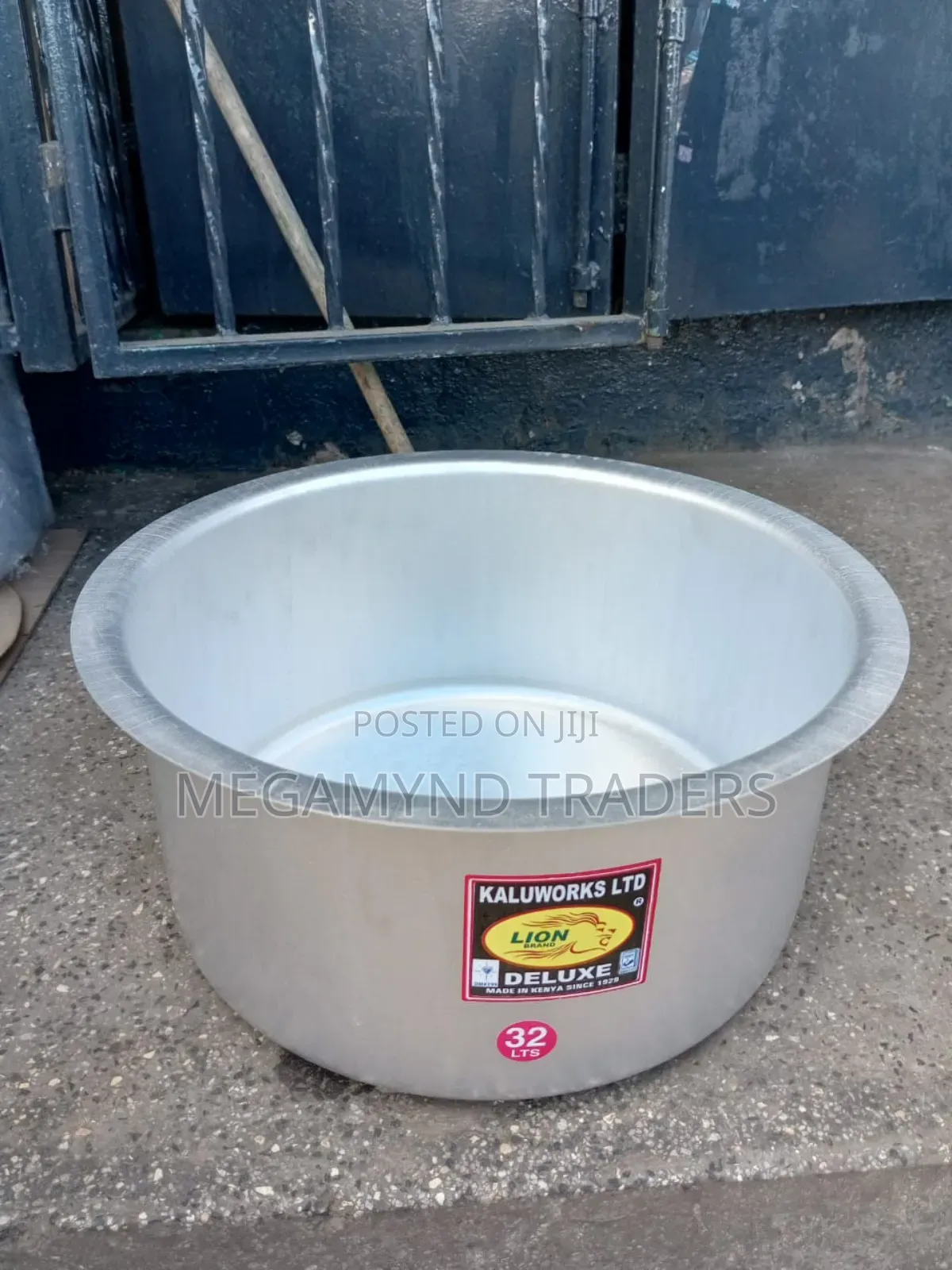 Kaluworks Sufuria 30ltr With Lid/Aluminium Sufuria