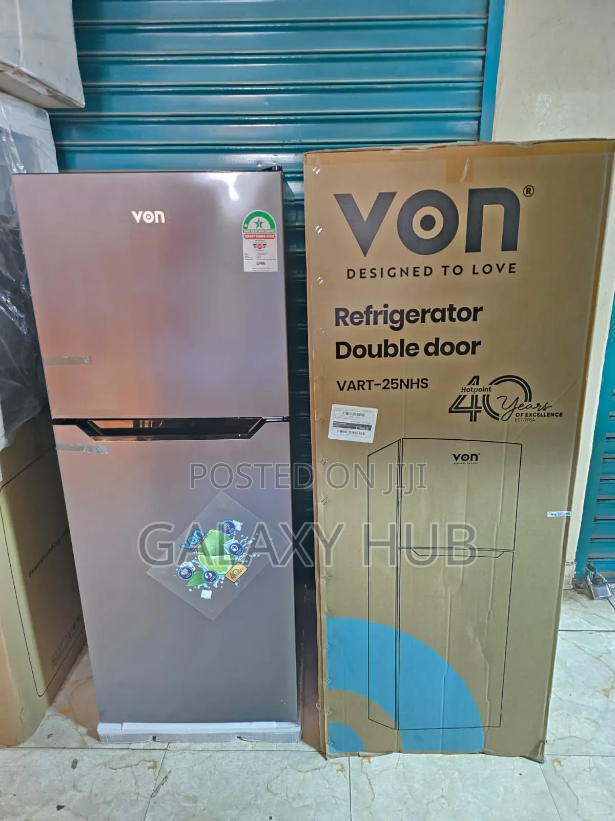 Von Double Door Fridge 220litrs No Frost Refrigerator