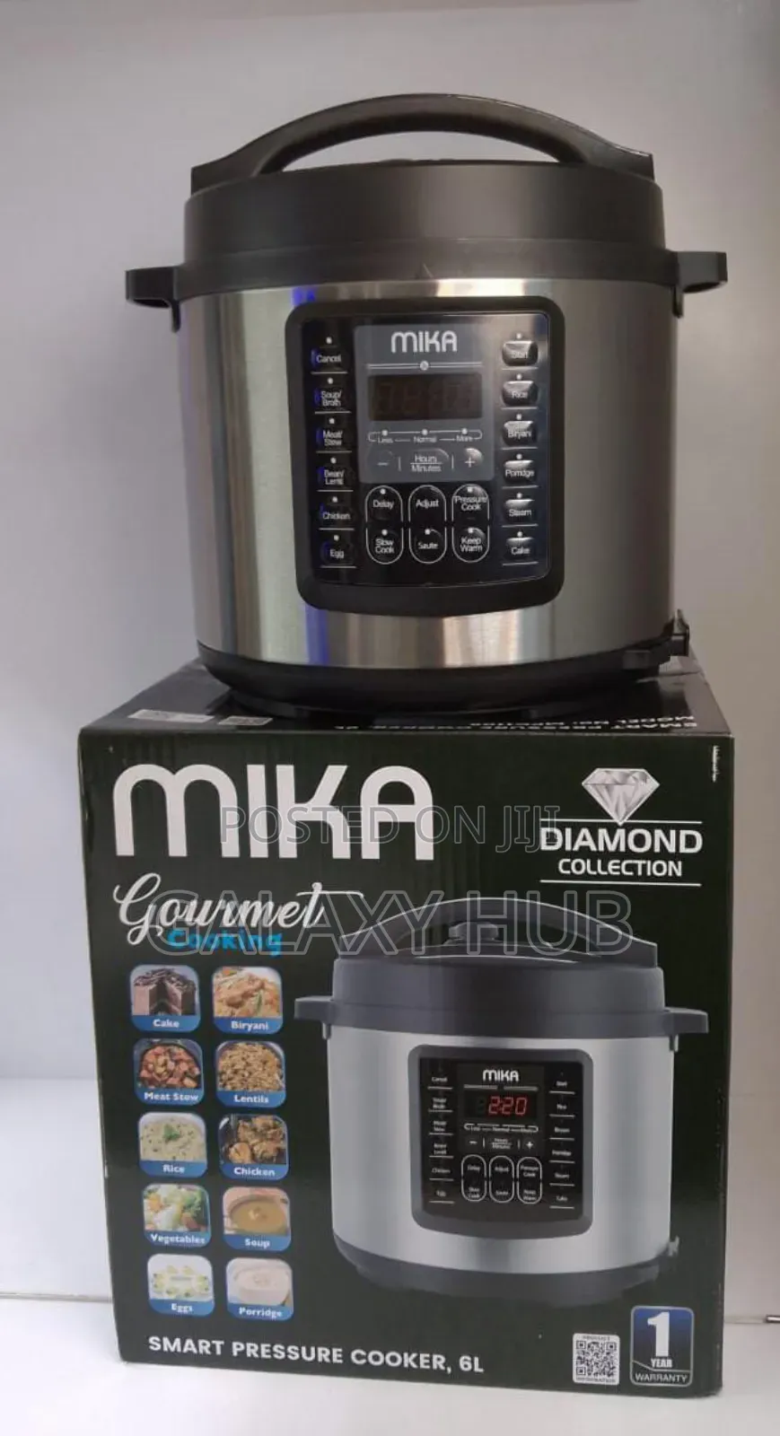 6 Litres Mika Smart Pressure Cooker