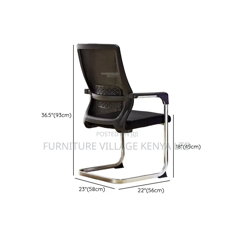 Office Guest Seats; Modish Ink Mesh Task Chair With Armrest