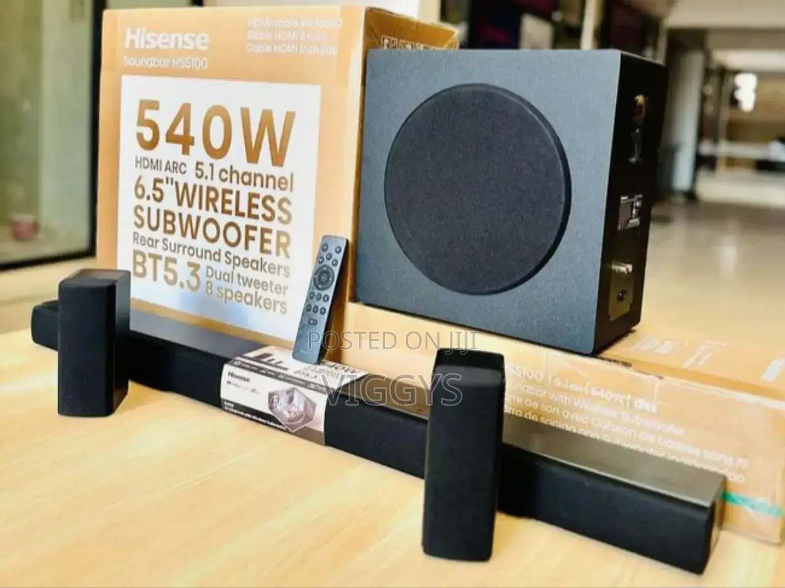 Hisense 540w Wireless Soundbar.