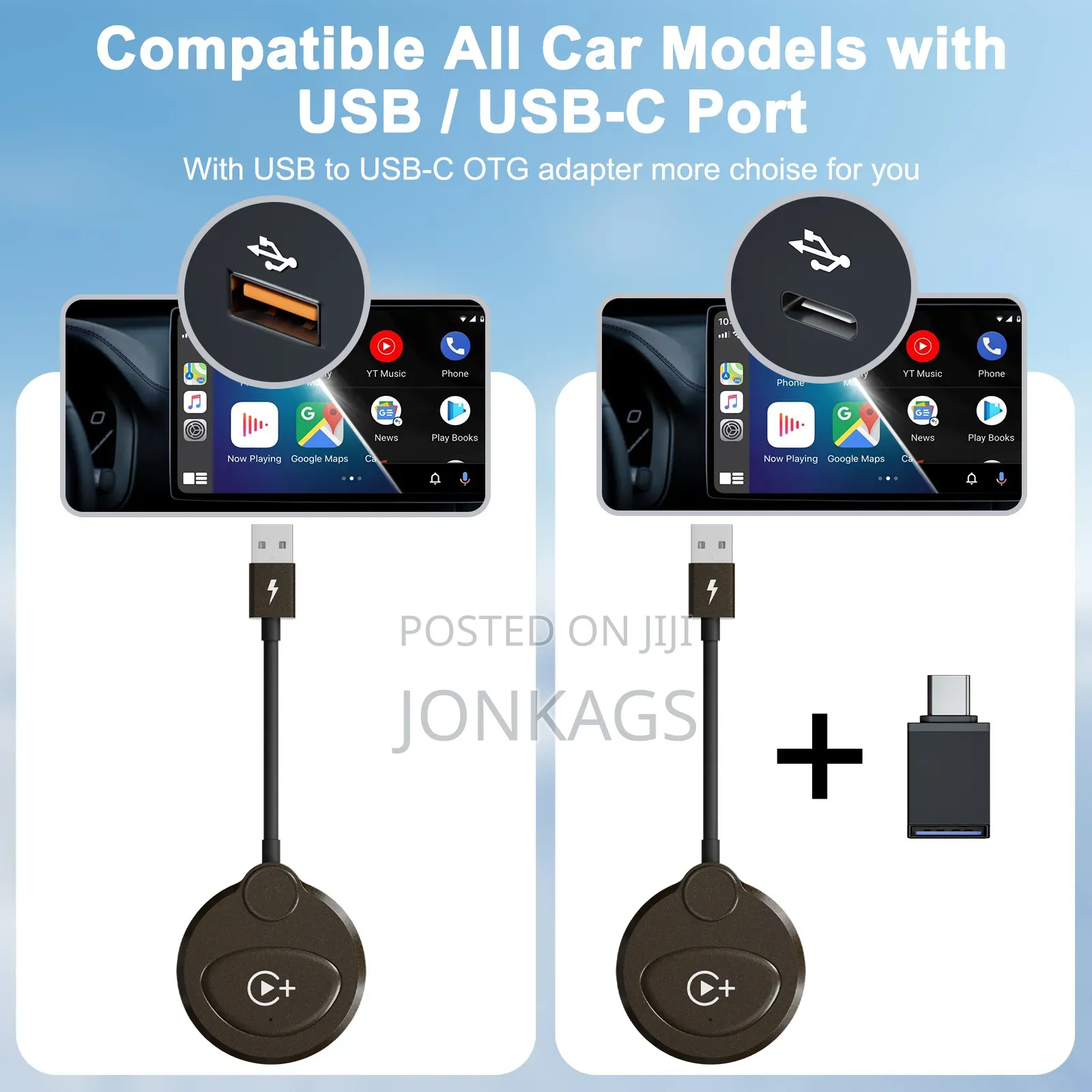 Wirless Carplay Adapter With Video Streaming