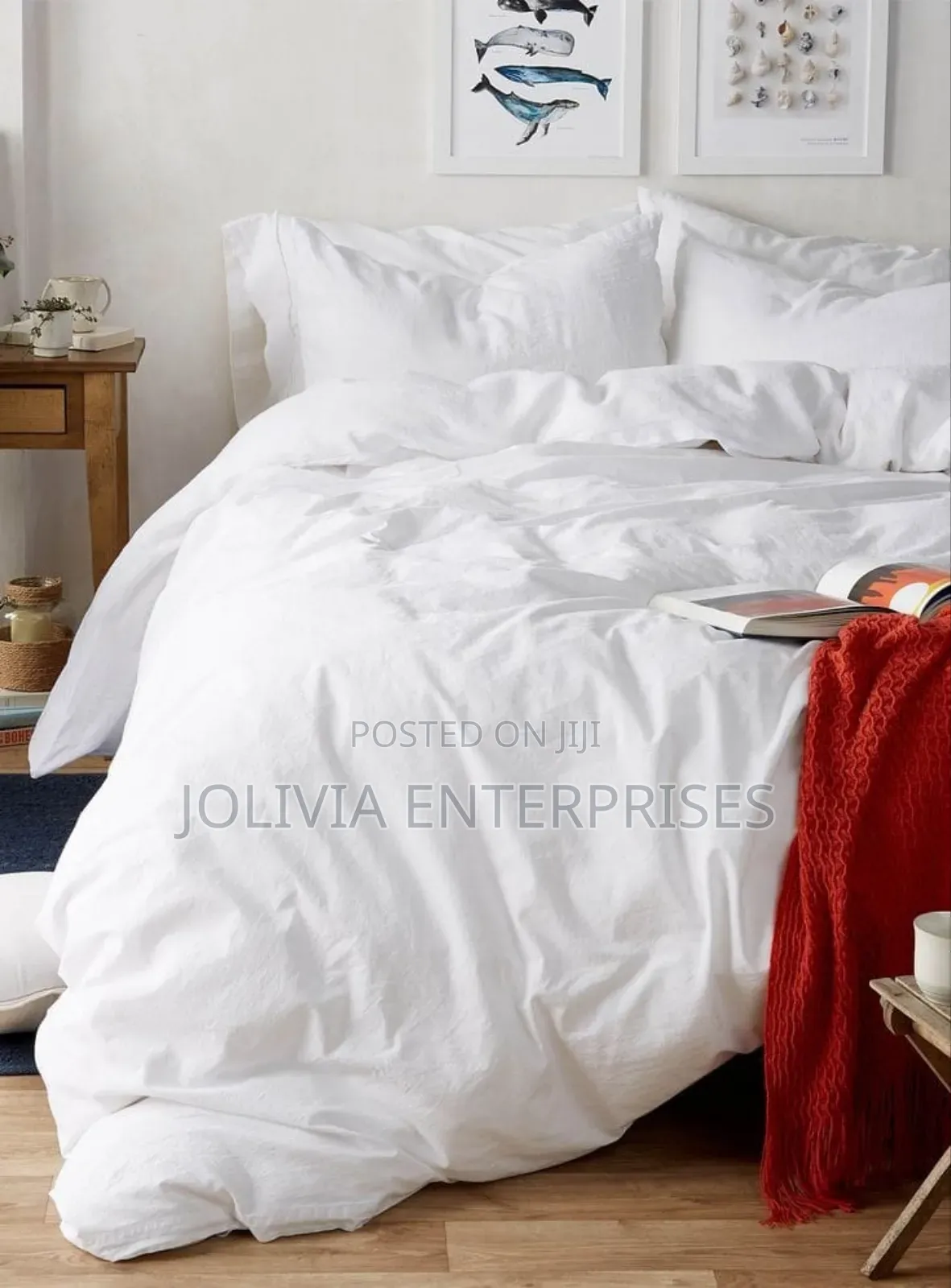 Plain White Duvet Cover Sets Size 7*8