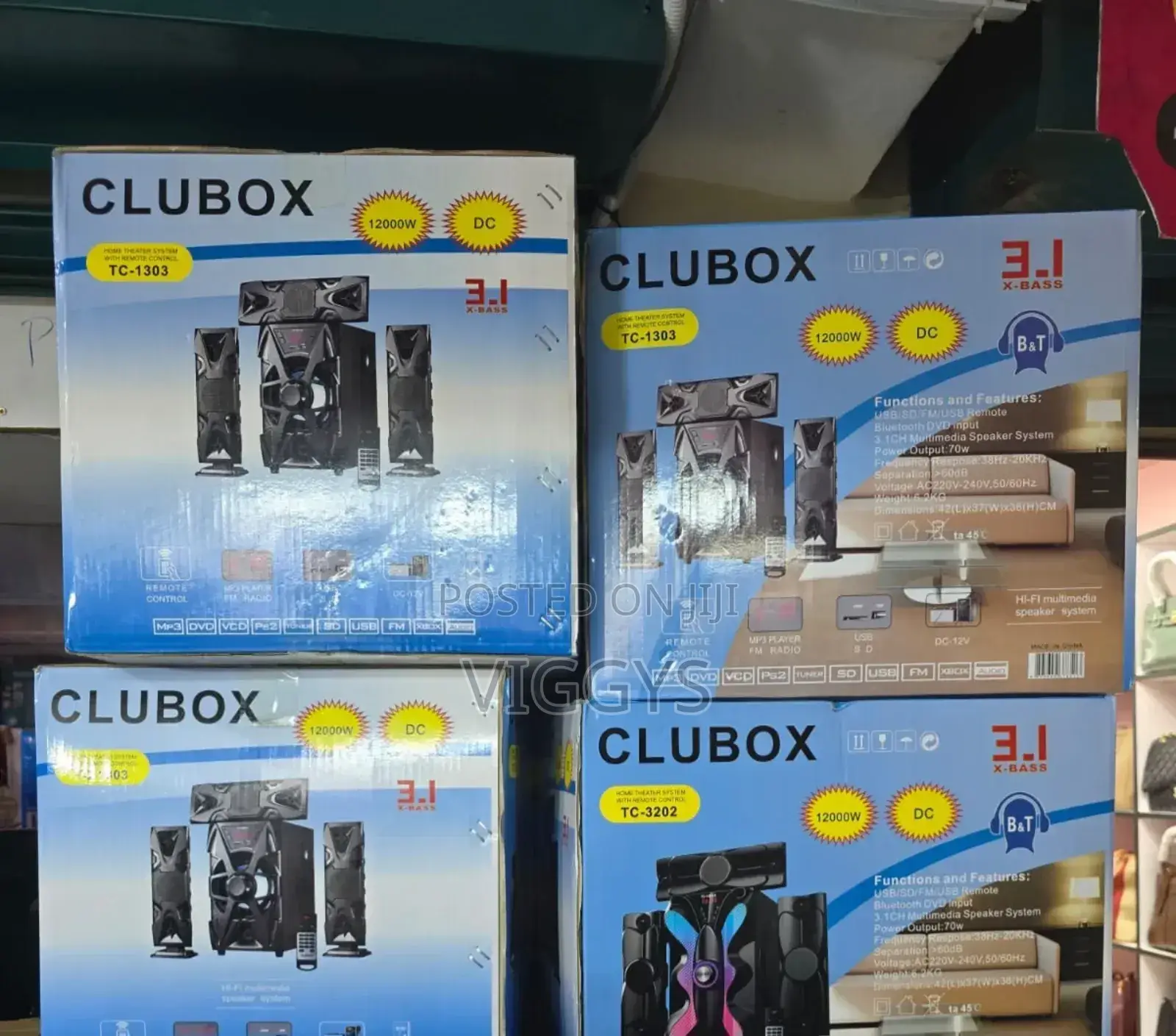 Clubox 12000 Watts Home Theater Woofer System