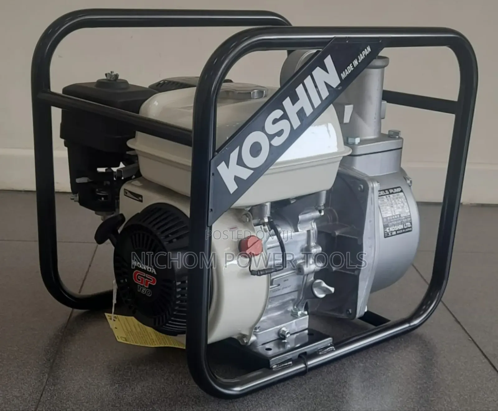 Koshin Honda Petrol Water Pump 3inches Engine Gx160 Black