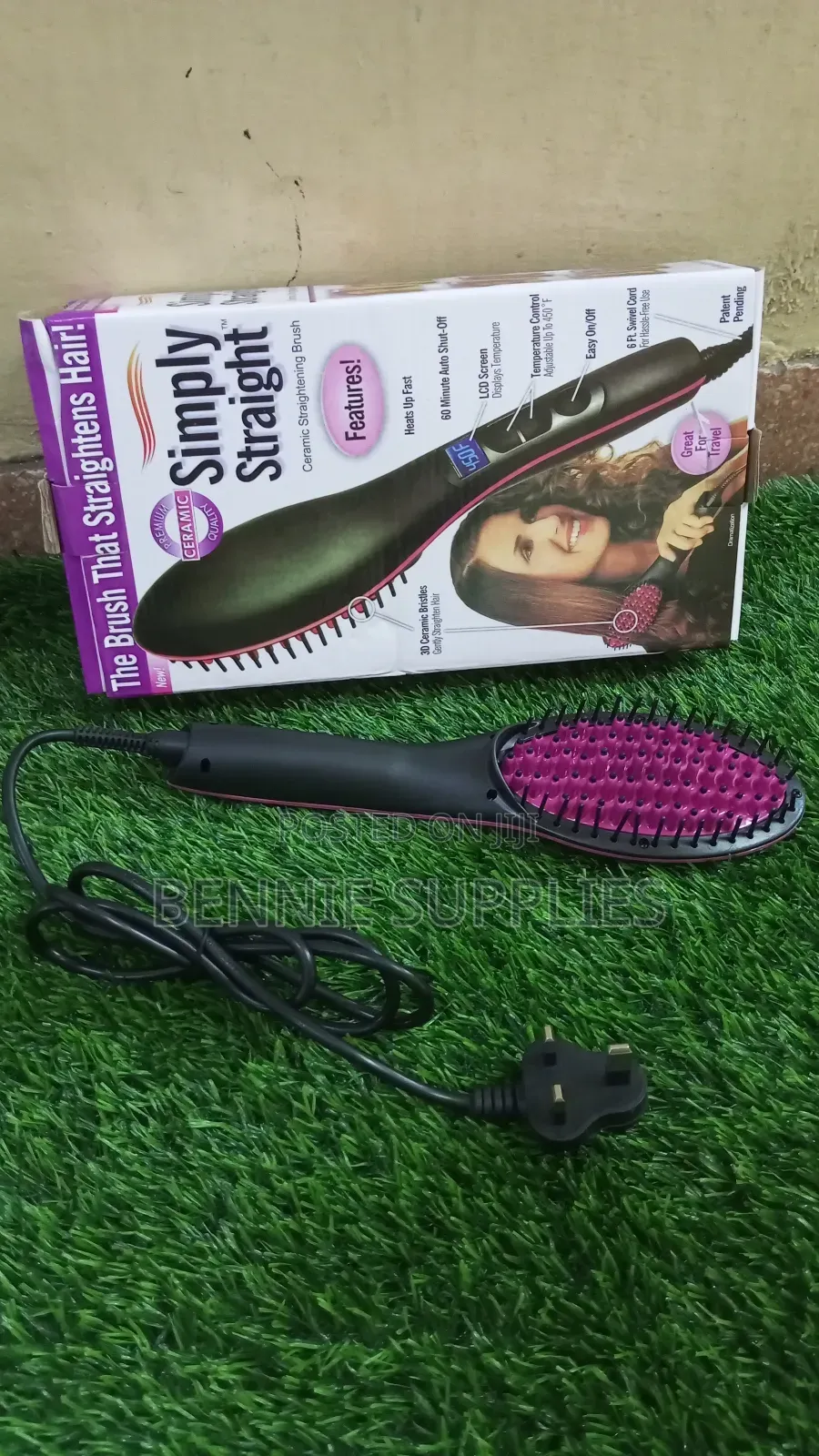 Simply Straight Electric Brush Hair Straightener