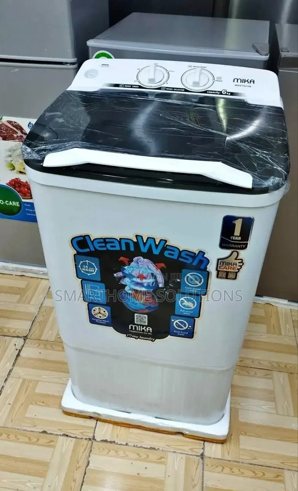 Mika 6kg Top Load Washer – Advanced Cleaning Technology