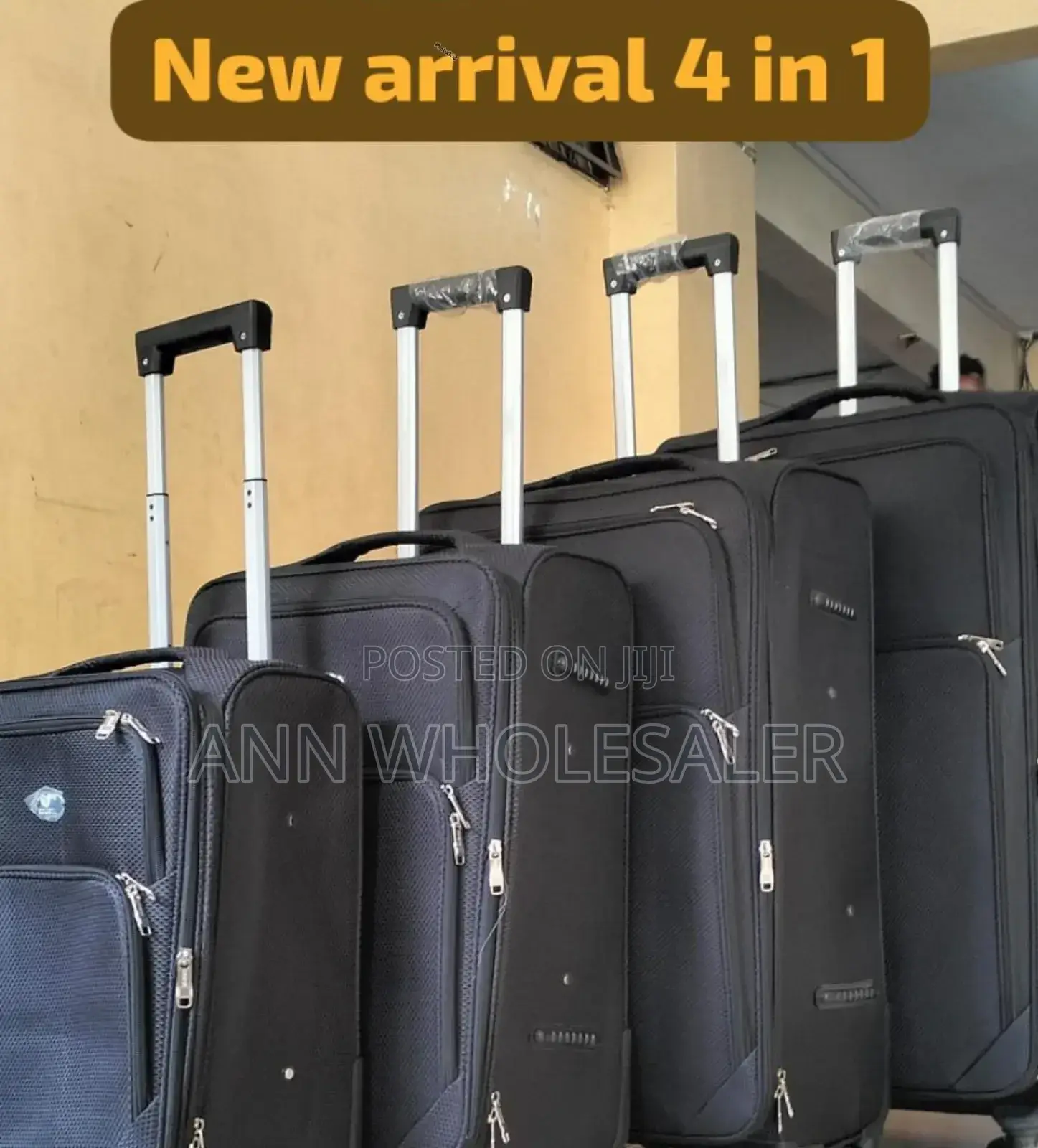New Arrival 4 in 1 Fabric Laxurious Briefcase Travel