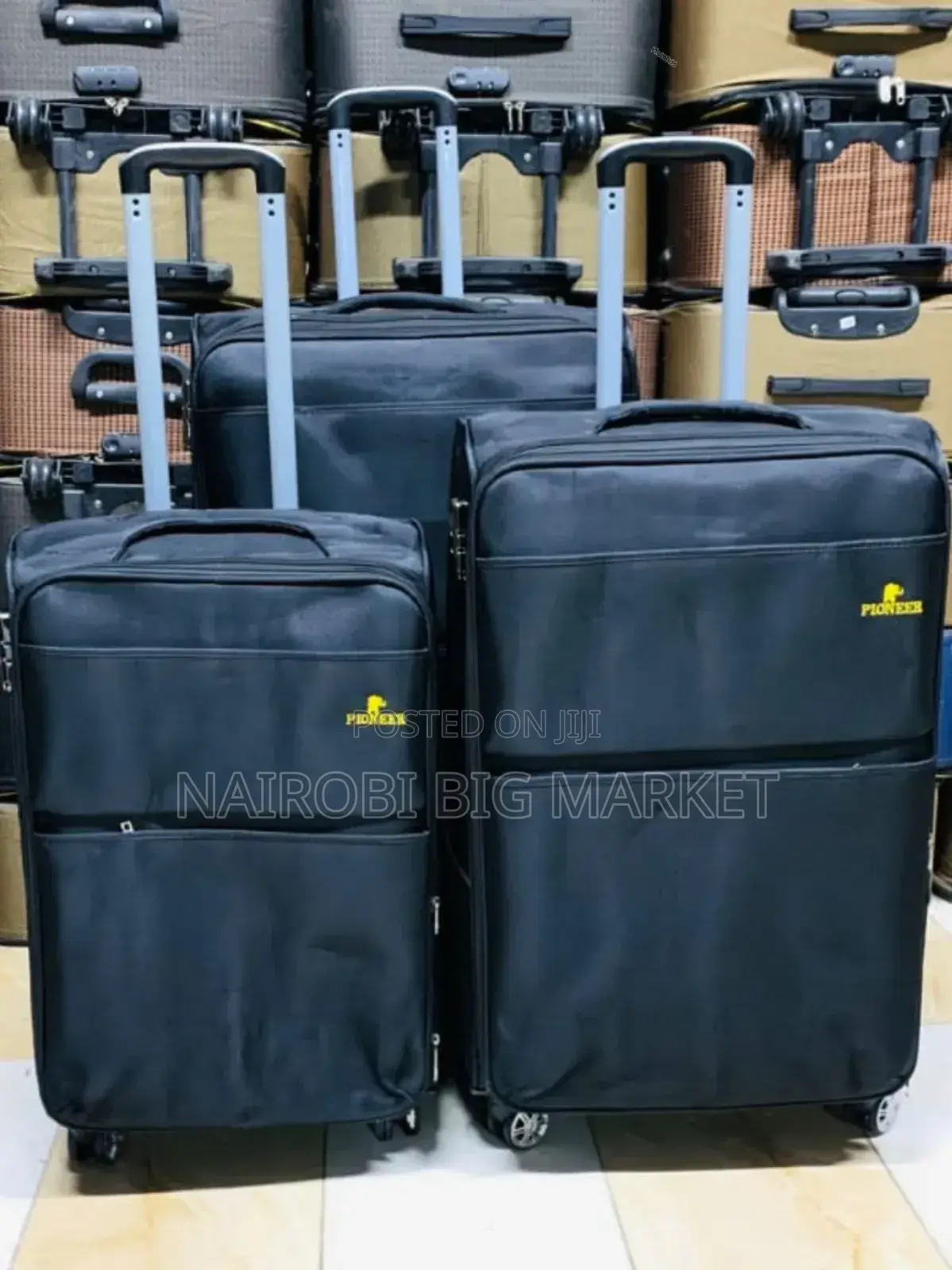 Black Travel Bags/ 3 In1 Suitcase