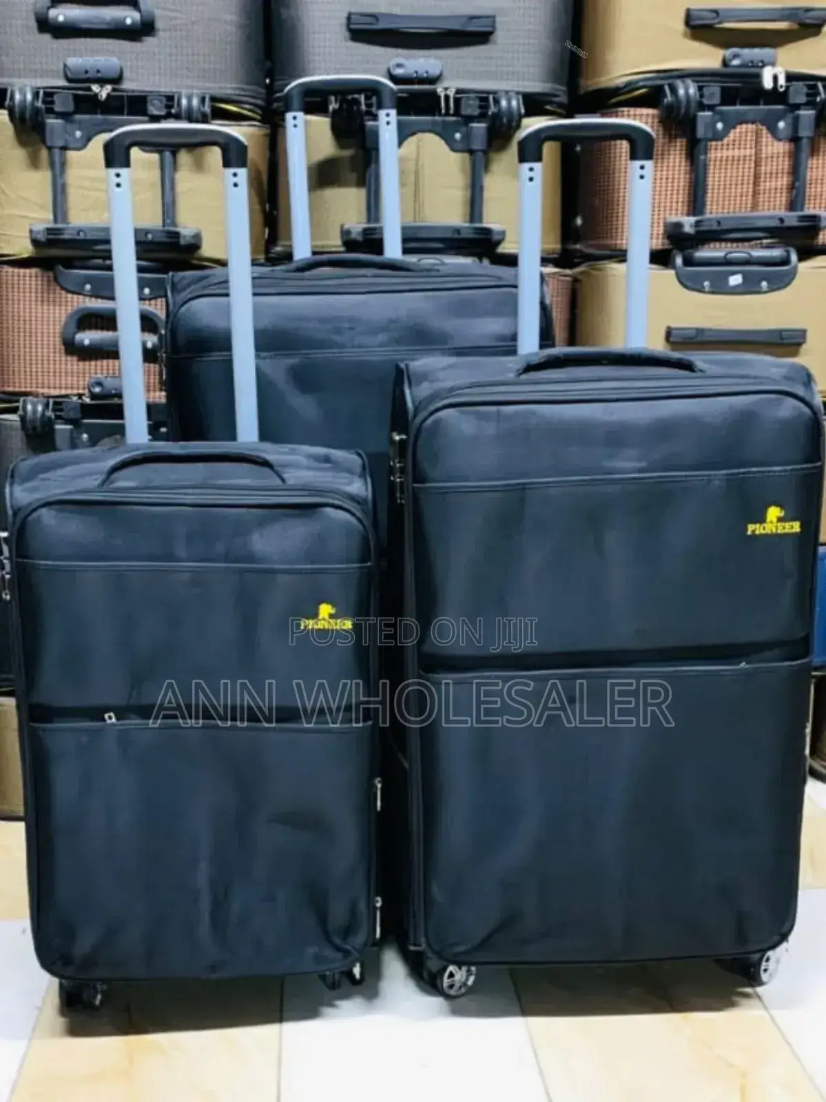Black Travel Bags/ 3 In1 Suitcase