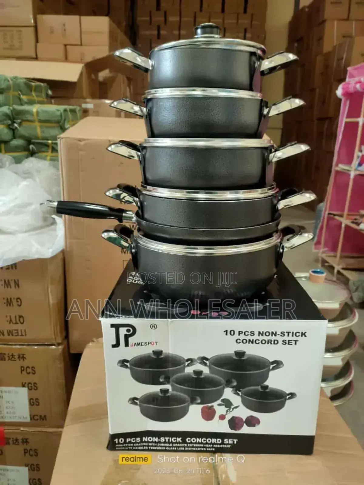 10 Pieces Jp Non Stick Cookware Set C/7