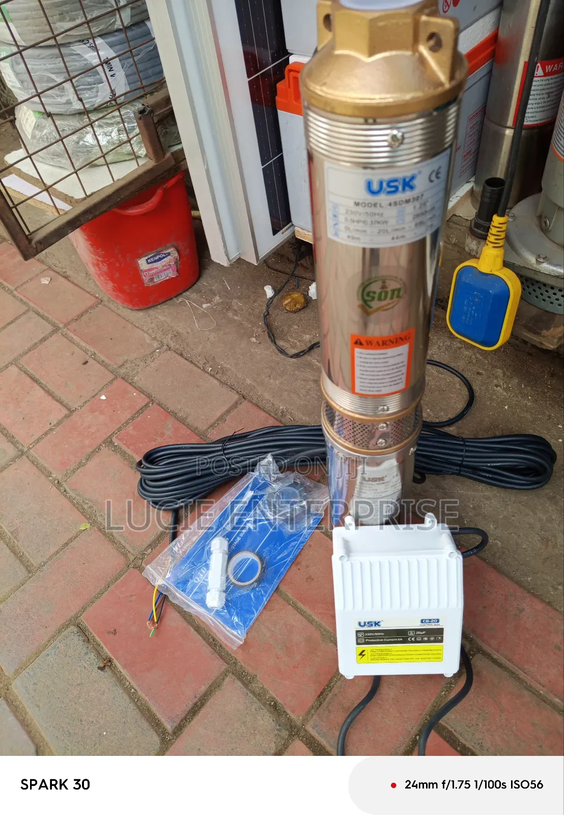 Usk Submersible Water Pump 0.5hp