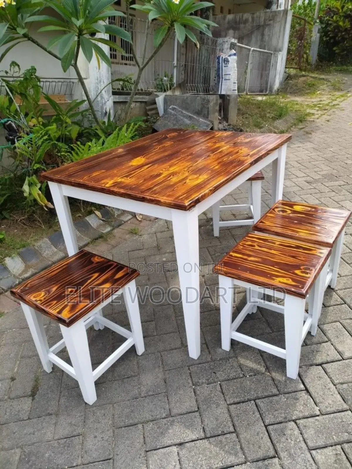 Cozy Rust Garden Table