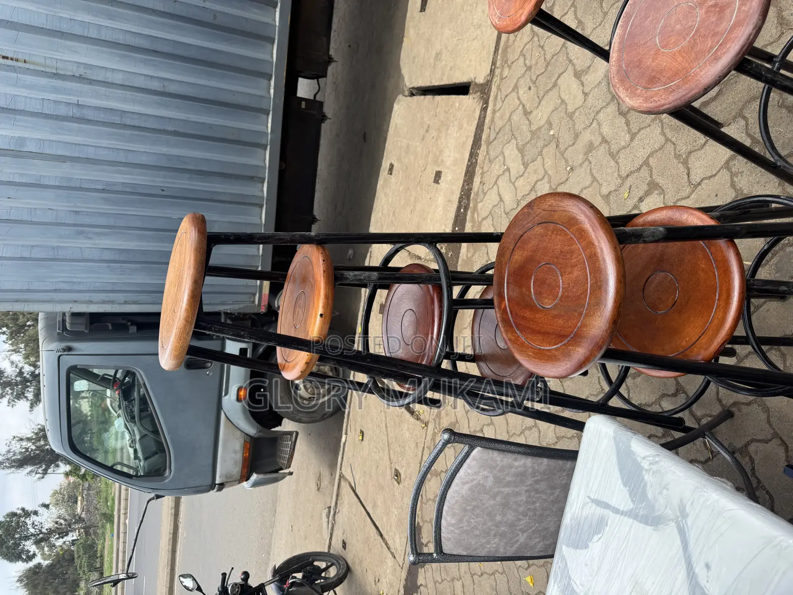 Mahogany Laboratory Stools