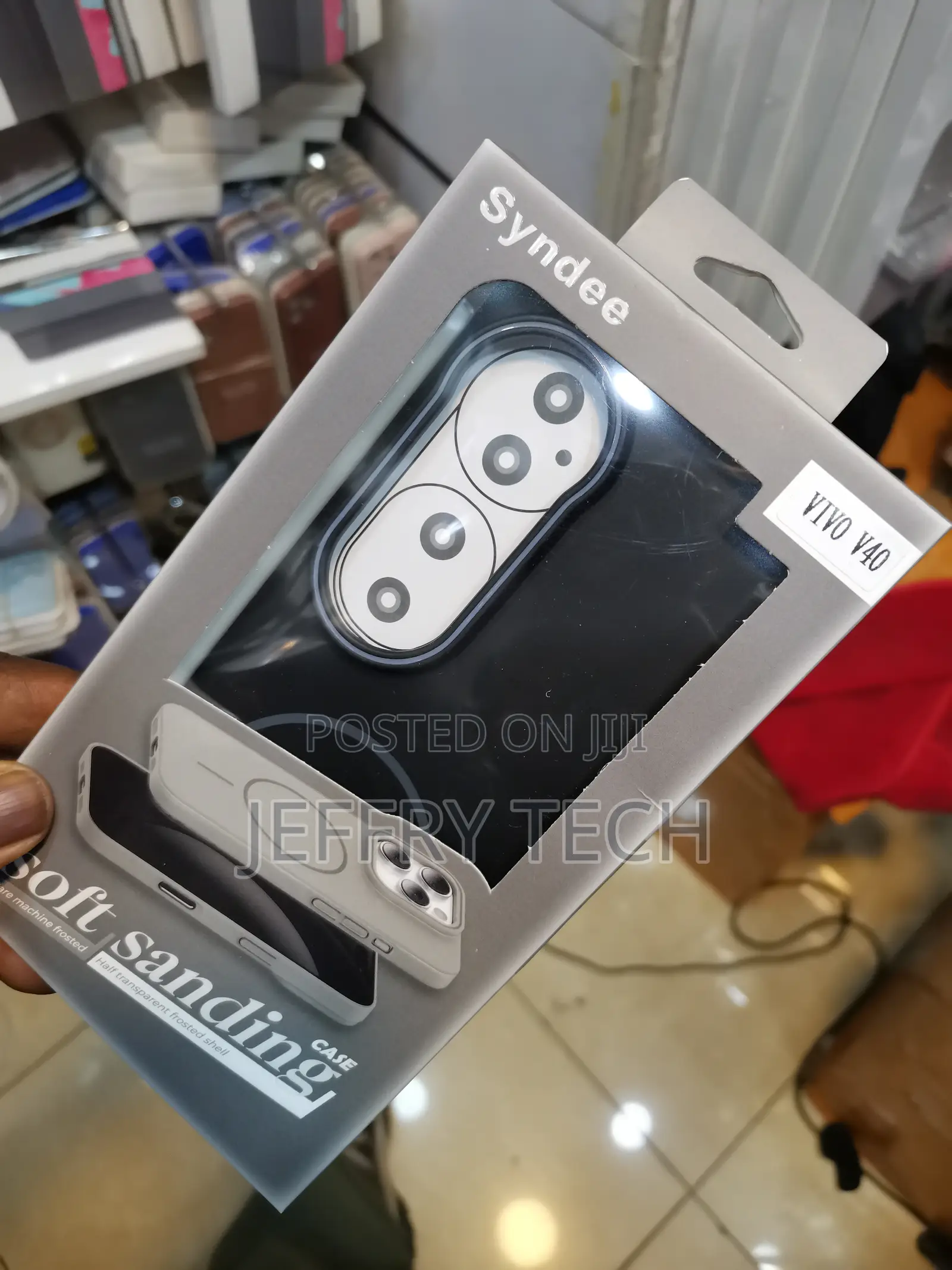 Kwine Case Back Cover for Vivo V40 (Black Magsafe Case