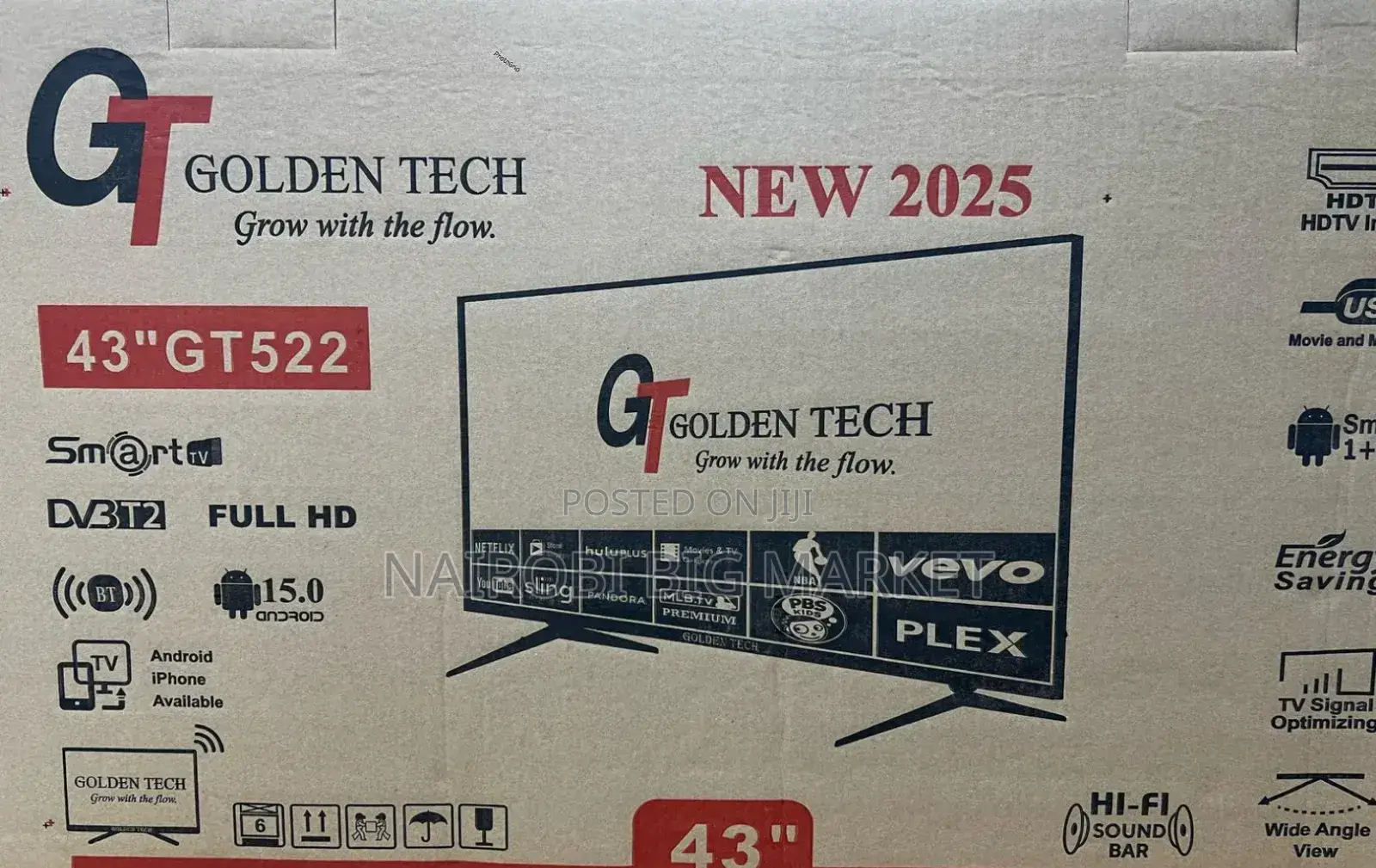 With Warranty Goldentech 43 Inches Smart Android Tv Ad/8
