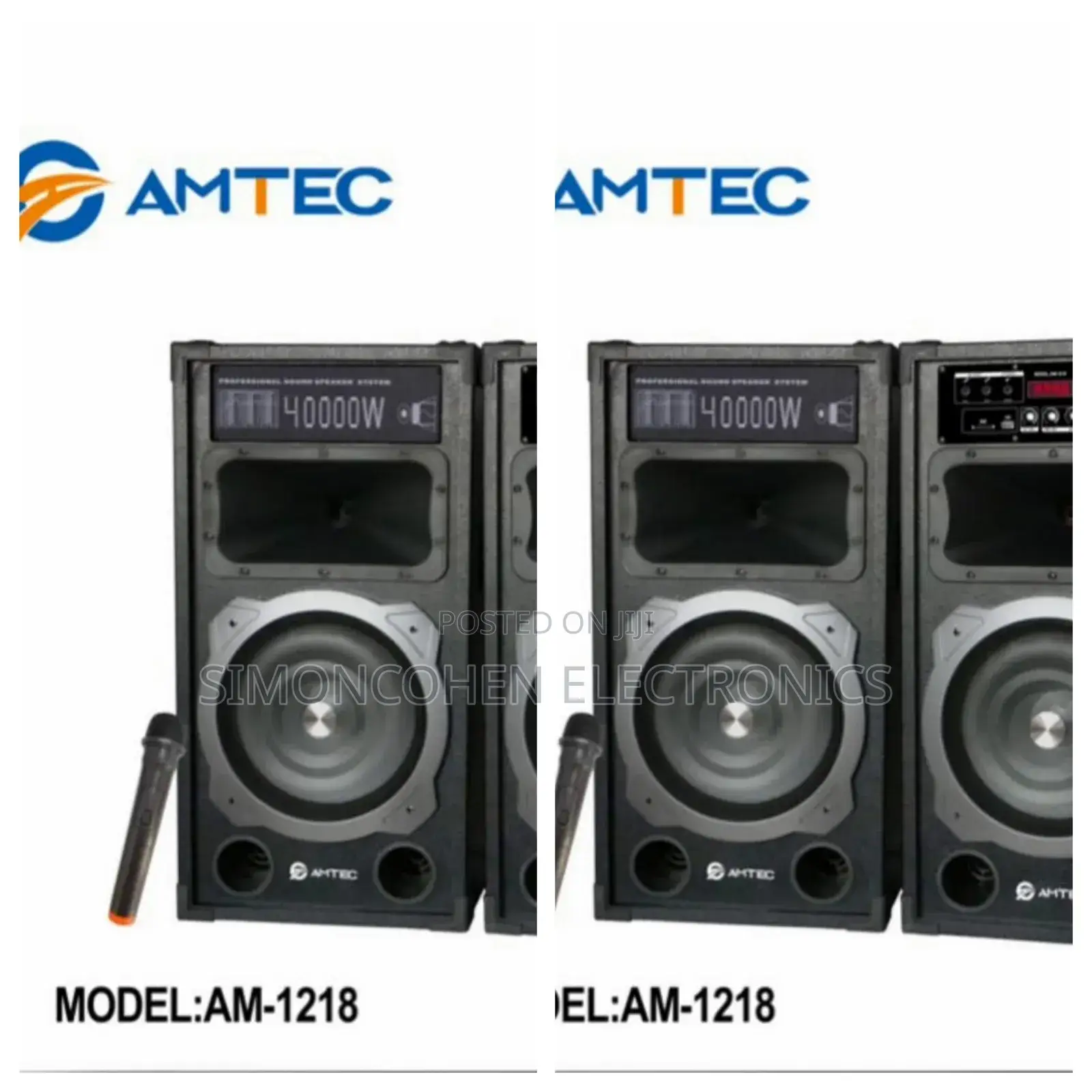 *Amtec 1218 Powered Speaker With Microphone