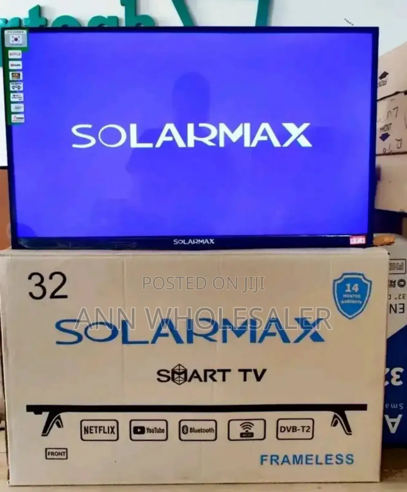 14 Months Warranty 32 Inch Smart Tv - Solarmax