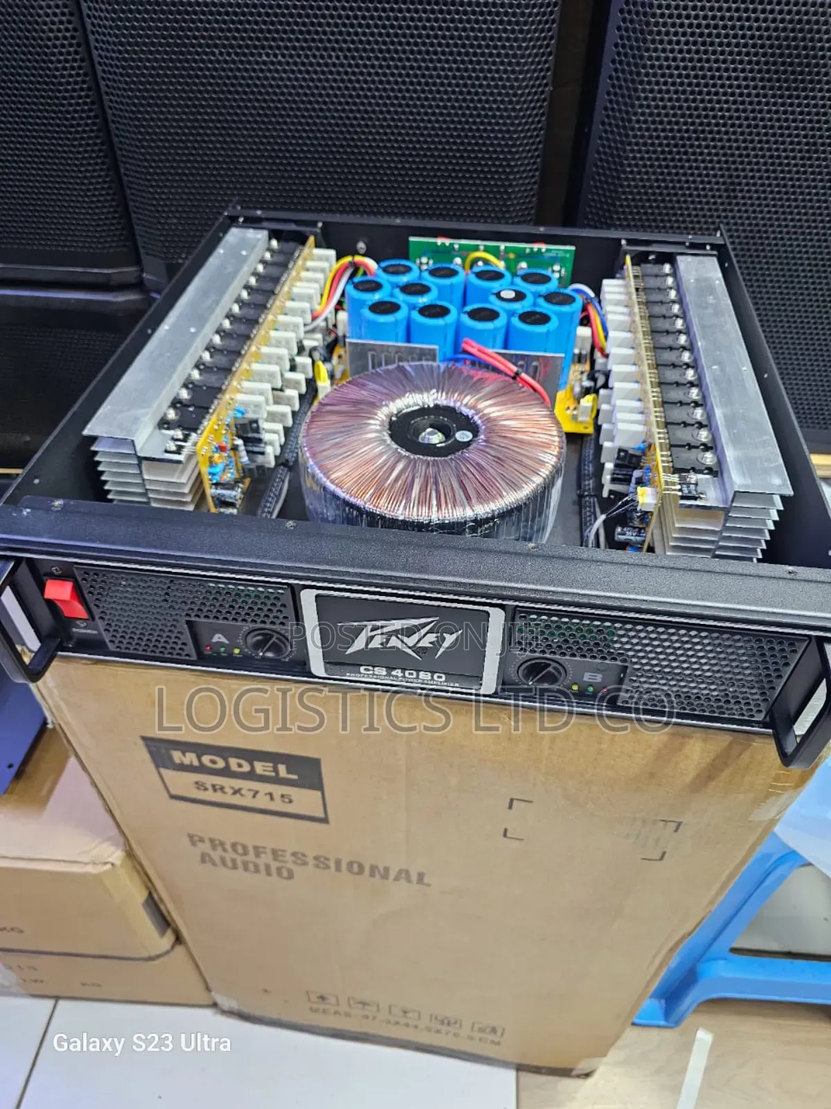 Peavey Cs4080 Power Amplifier 48 Transistors 12 Capacitors