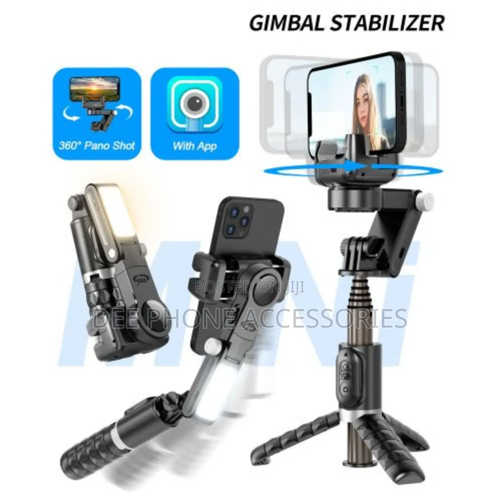 Q18 360°Rotating Desktop Tripod Gimbal Stabilizer