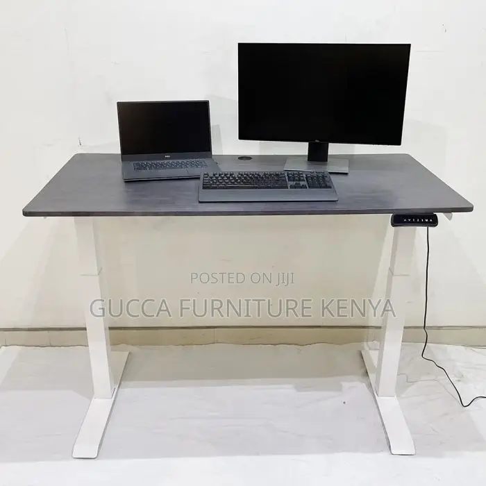 Office Tables:Flexidesk With Self-Veranda Wooden Surface