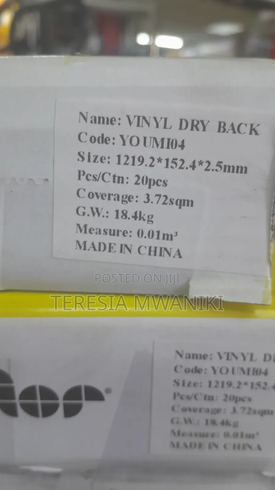 Dry Back  Vinyl