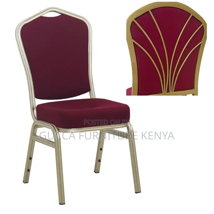 Office Chairs:Conference Armless Banquet Chair Steel Frame