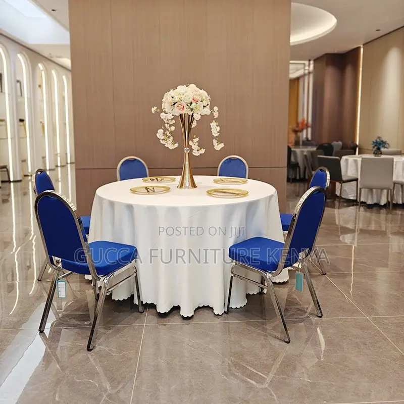 Office Chairs:Conference Armless Banquet Chair Steel Frame